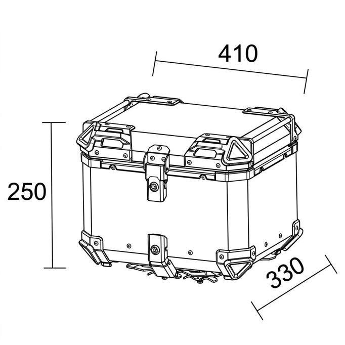 Motoroc 35L Motorcycle Top Box — Matte black - Image 13