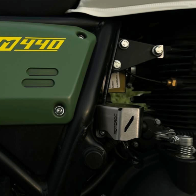 Royal Enfield Scram 440 Rear Brake Reservoir Guard | Heavy-Duty Brake Protection Accessory