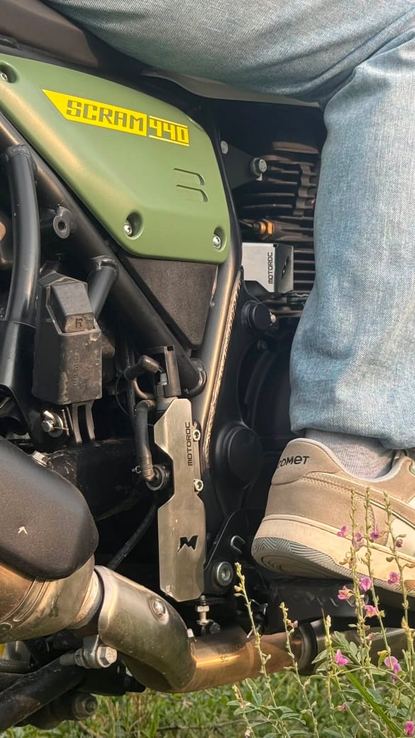 Royal Enfield Scram 440 Rear Brake Master Cylinder Guard | Durable Adventure Protection - Image 6